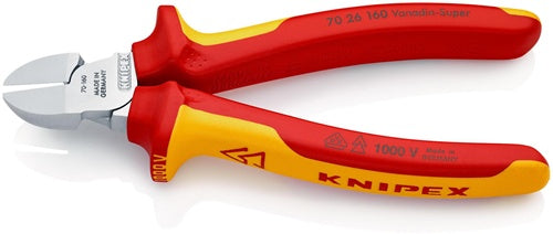 Seitenschneider Länge 160 mm Kopf verchromt VDE Mehrkomponenten-Hüllen KNIPEX – Ansicht 4