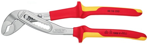 Wasserpumpenzange Alligator® Länge 250 mm Spannweiße 46 mm verchromt VDE Mehrkomponenten-Hüllen KNIPEX – Ansicht 3