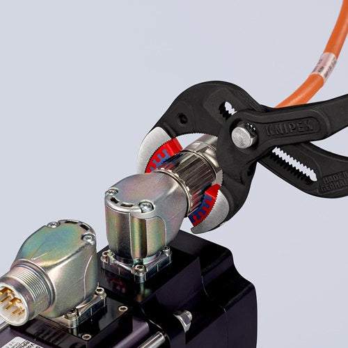 Syphon-/Connectorenzange Länge 250 mm Spannweiße 10 - 75 mm schwarz atramentiert mit Kunststoffbacken KNIPEX – Ansicht 3