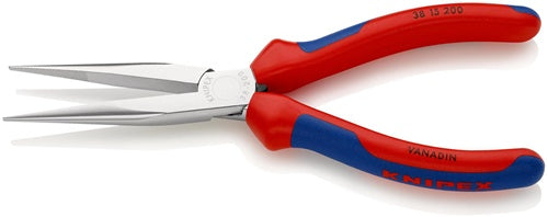 Mechanikerzange Länge 200 mm Form 1 gerade Mehrkomponenten-Hüllen verchromt KNIPEX – Ansicht 3