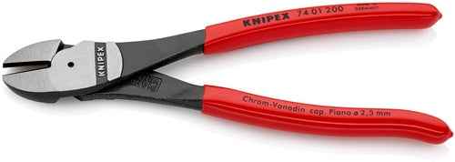 Kraftseitenschneider Länge 200 mm poliert Form 0 Kunststoffüberzug KNIPEX – Ansicht 5
