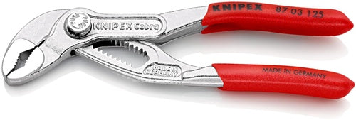 Wasserpumpenzange Cobra® Länge 125 mm Spannweiße 27 mm verchromt Kunststoffüberzug KNIPEX