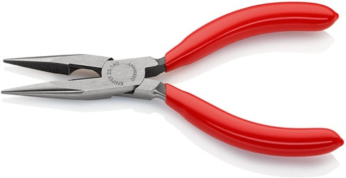 Flachrundzange Länge 140 mm flach/rund gerade poliert Kunststoffüberzug KNIPEX – Ansicht 4