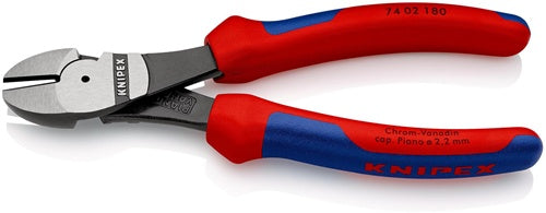 Kraftseitenschneider Länge 180 mm poliert Form 0 Mehrkomponenten-Hüllen KNIPEX – Ansicht 3
