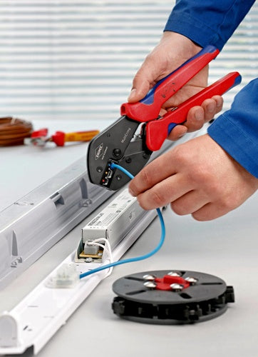Crimpzange MultiCrimp® Länge 250 mm 5 Wechseleinsätze KNIPEX – Ansicht 6