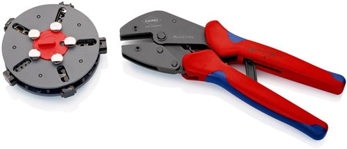 Crimpzange MultiCrimp® Länge 250 mm 5 Wechseleinsätze KNIPEX