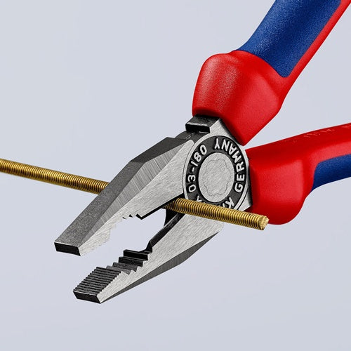 Kombizange Länge 180 mm poliert Mehrkomponentenhüllen KNIPEX – Ansicht 6