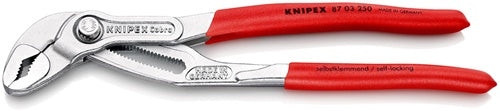 Wasserpumpenzange Cobra® Länge 250 mm Spannweiße 46 mm verchromt Kunststoffüberzug KNIPEX