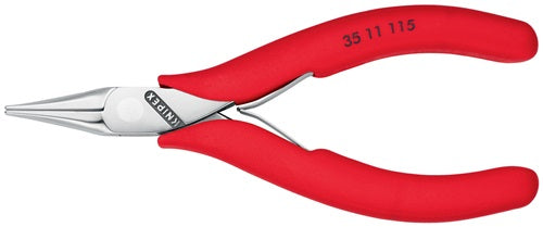 Elektronik-Greifzange Gesamtlänge 115 mm flachbreite Backen Form 1 Kunststoffüberzug KNIPEX – Ansicht 4