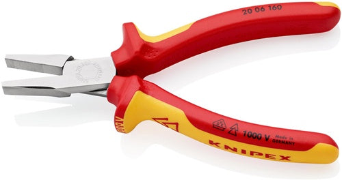Flachzange Gesamtlänge 160 mm verchromt Mehrkomponenten-Hüllen KNIPEX – Ansicht 6