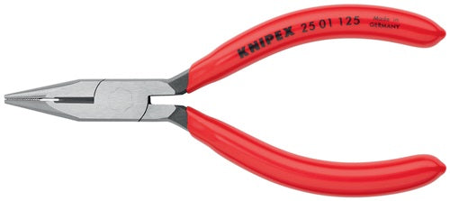 Flachrundzange Länge 125 mm flach/rund gerade poliert Kunststoffüberzug KNIPEX – Ansicht 3
