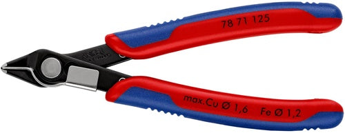 Elektronik-Seitenschneider Super-Knips® Länge 125 mm Form 7 Facette nein Spezialwerkzeugstahl brüniert KNIPEX