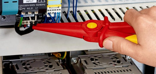 Flachrundzange Gesamtlänge 220 mm Kunststoff glasfaserverstärkt mit weißhkunststoff-Zone KNIPEX – Ansicht 6