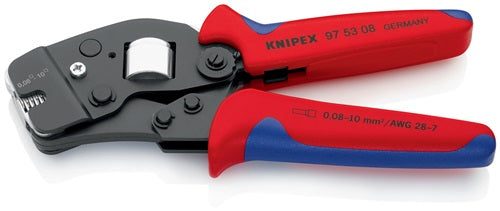 Crimpzange Gesamtlänge 190 mm 008 - 100 (AWG 28 - 7) mm² brüniert Mehrkomponenten-Hüllen KNIPEX – Ansicht 4