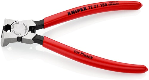 Seitenschneider für Kunststoffe Länge 160 mm Kopf poliert 85° gewinkelt Kunststoffüberzug KNIPEX – Ansicht 4