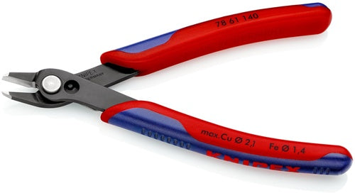 Elektronik-Seitenschneider Super-Knips® Länge 140 mm Facette nein Spezialwerkzeugstahl brüniert KNIPEX – Ansicht 4