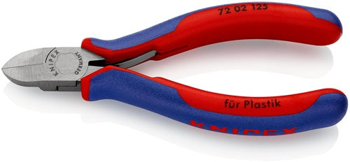 Seitenschneider für Kunststoffe Länge 125 mm gerade Mehrkomponenten-Hüllen KNIPEX