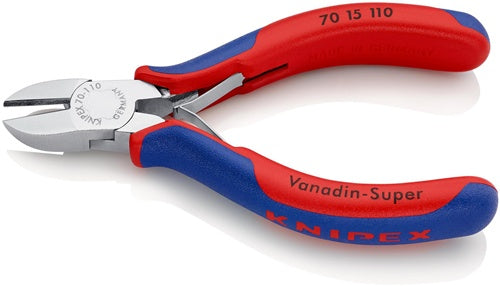 Seitenschneider Länge 110 mm Kopf verchromt Mehrkomponenten-Hüllen max 12 mm KNIPEX – Ansicht 3