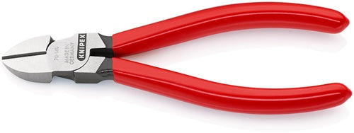 Seitenschneider Länge 140 mm Kopf poliert Kunststoffüberzug KNIPEX