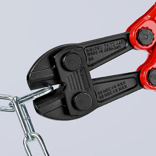 Bolzenschneider Länge 460 mm Mehrkomponenten-Hüllen weißh 8 mm mittel 6 mm hart 5 mm KNIPEX – Ansicht 3