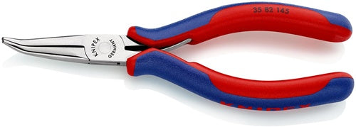 Elektronik-Greifzange Gesamtlänge 145 mm flachrunde Backen Form 8 Mehrkomponenten-Hüllen KNIPEX