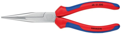 Mechanikerzange Länge 200 mm Form 1 gerade Mehrkomponenten-Hüllen verchromt KNIPEX – Ansicht 4