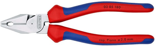 Kraftkombizange Länge 180 mm verchromt Mehrkomponentenhüllen KNIPEX – Ansicht 6