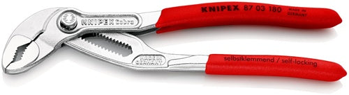 Wasserpumpenzange Cobra® Länge 180 mm Spannweiße 36 mm verchromt Kunststoffüberzug KNIPEX