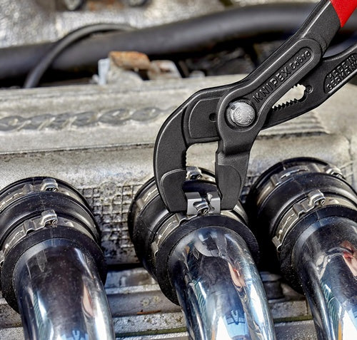 Schlauchschellenzange Gesamtlänge 250 mm Kopf grau atramentiert Kunststoffüberzug KNIPEX – Ansicht 6