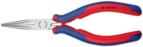 Elektronik-Greifzange Gesamtlänge 145 mm flachrunde Backen Form 6 Mehrkomponenten-Hüllen KNIPEX – Ansicht 4