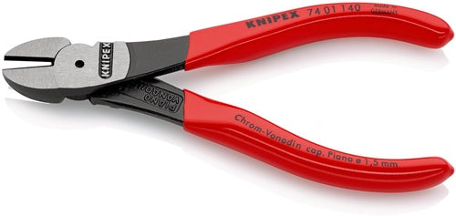 Kraftseitenschneider Länge 140 mm poliert Form 0 Kunststoffüberzug KNIPEX – Ansicht 4