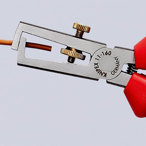 Abisolierzange Länge 160 mm verchromt Mehrkomponentenhüllen mit Öffnungsfeder KNIPEX – Ansicht 6