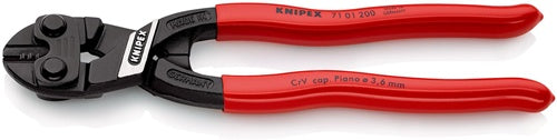 Kompaktbolzenschneider CoBolt® Länge 200 mm Kunststoffüberzug gerade 36 mm ohne Aussparung weißh 6 mm mittel 52 mm hart 4 m