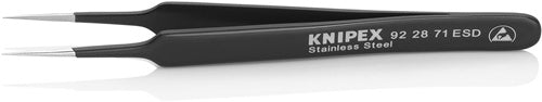 Präzisionspinzette Länge 110 mm gerade nadelfein rostfrei antimagn elektr ableitend KNIPEX