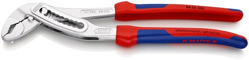 Wasserpumpenzange Alligator® Länge 300 mm Spannweiße 60 mm verchromt Mehrkomponenten-Hüllen KNIPEX