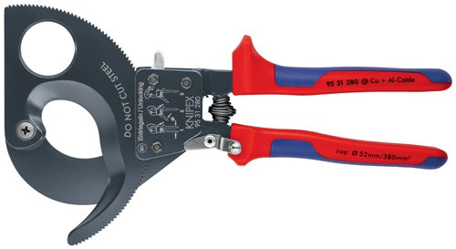 Kabelschneider Gesamtlänge 280 mm max 52 (380 mm²) mm Mehrkomponenten-Hüllen KNIPEX – Ansicht 3