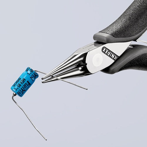 Elektronik-Greifzange Gesamtlänge 115 mm ESD flachbreite Backen spiegelpoliert Form 3 Mehrkomponenten-Hüllen – Ansicht 3