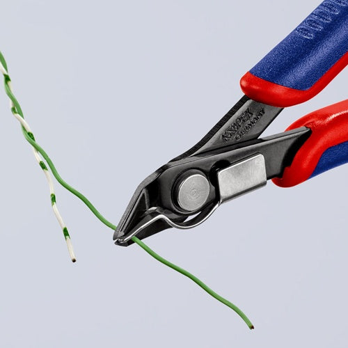 Elektronik-Seitenschneider Super-Knips® Länge 125 mm Form 8 Facette ja sehr klein brüniert KNIPEX – Ansicht 5