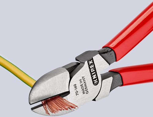 Seitenschneider Länge 160 mm Kopf poliert Kunststoffüberzug KNIPEX – Ansicht 3
