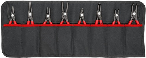 Sicherungsringzangensatz Version 2 8-teilig in Rolltasche 10 - 60 mm KNIPEX