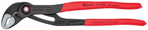 Wasserpumpenzange Cobra® Länge 300 mm Spannweiße 60 mm poliert Kunststoffüberzug Quick Set KNIPEX – Ansicht 5