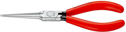 Nadelzange Länge 160 mm gerade schwarz atramentiert Kunststoffüberzug KNIPEX