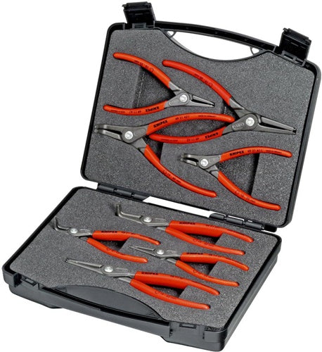 Präzisionssicherungsringzangensatz 8-teilig in Kunststoffkoffür 10 - 60 mm KNIPEX