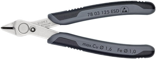 Elektronik-Seitenschneider Super-Knips® Länge 125 mm Form 0 Facette nein poliert KNIPEX