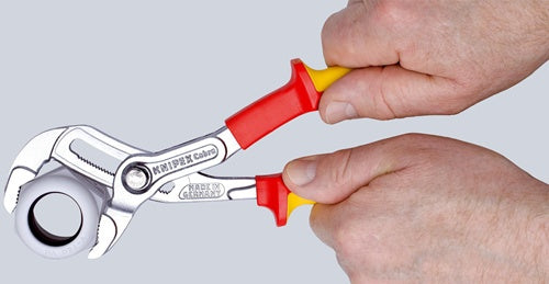 Wasserpumpenzange Cobra® Länge 250 mm Spannweiße 46 mm verchromt VDE Mehrkomponenten-Hüllen KNIPEX – Ansicht 3