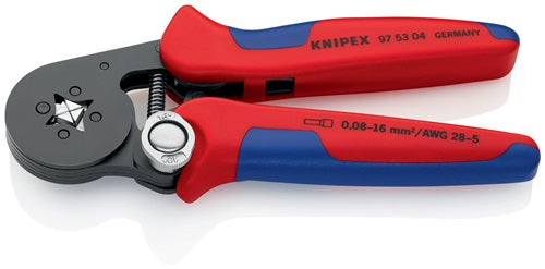 Aderendhülsenzange Gesamtlänge 180 mm 008 - 100 + 160 (AWG 28 - 5) mm² brüniert Mehrkomponenten-Hüllen KNIPEX – Ansicht 3