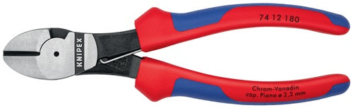 Kraftseitenschneider Länge 180 mm poliert Form 1 Mehrkomponenten-Hüllen KNIPEX – Ansicht 6