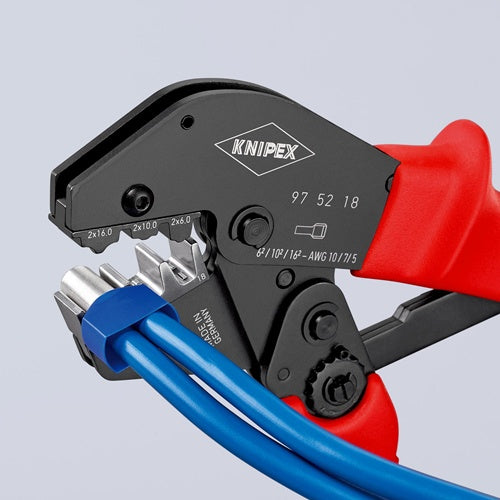Crimpzange Länge 250 mm 2x6 2x10 2x16 (AWG 2x10 2x7 2x5) mm² KNIPEX – Ansicht 5