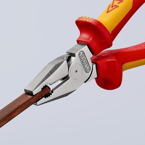 Kraftkombizange Länge 200 mm verchromt Mehrkomponenten-Hüllen VDE KNIPEX – Ansicht 4
