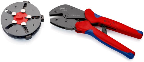 Crimpzange MultiCrimp® Länge 250 mm 3 Wechseleinsätze KNIPEX